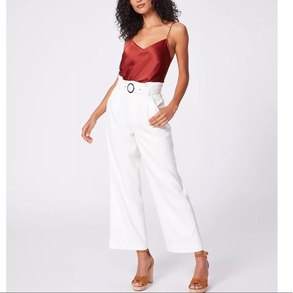 Paige Anessa Pleated Waistband white jeans - Vanilla Sky high waisted 🤍 - Picture 1 of 9